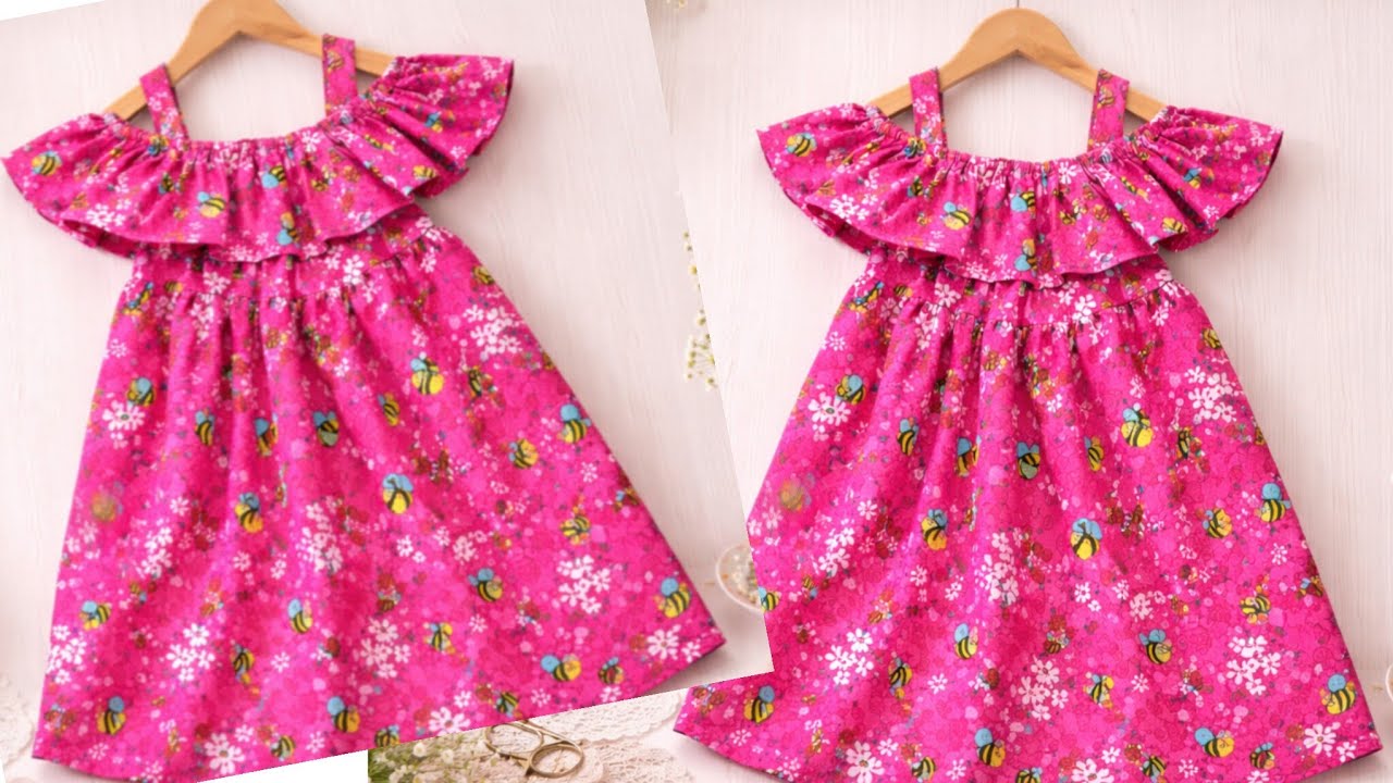 Easy Baby Girl Dress Sewing Tutorial | Cute & Simple Frock Making