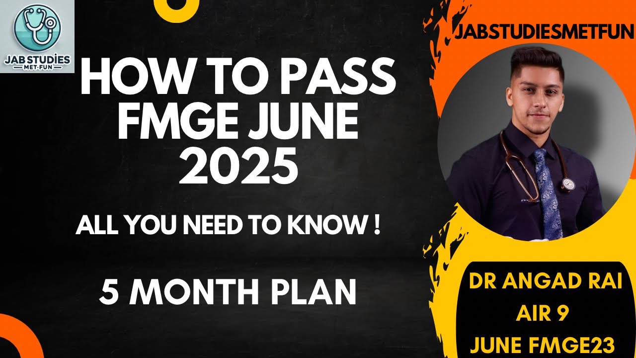 Strategy & Timetable | FMGE JUNE '25 by Dr Angad Rai