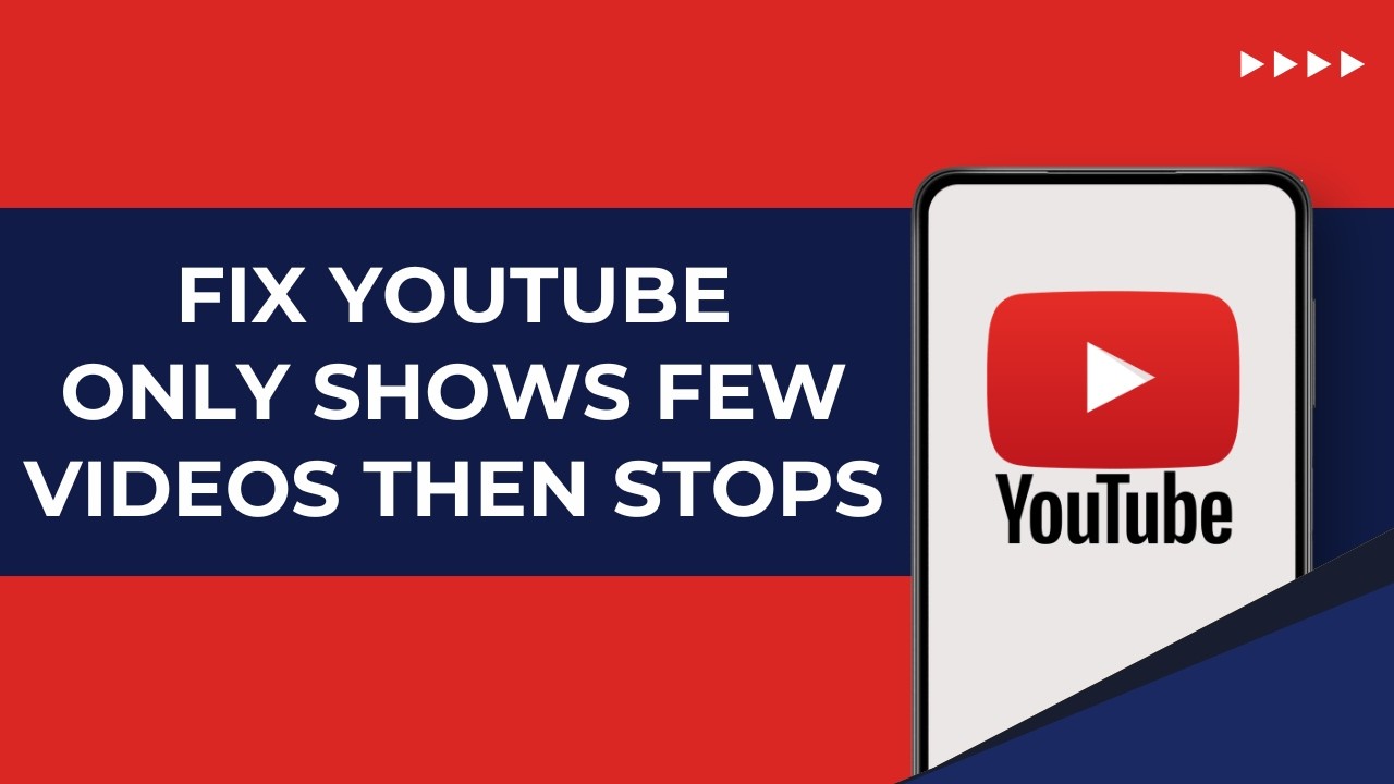 How to Fix YouTube Only Shows Few Videos Then Stops