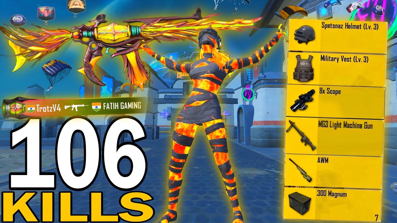 106 KILLS!😍 NEW BEST LOOT GAMEPLAY with BEST MUMMY SET🔥SAMSUNG,A7,A8,J4,J5,J6,J7,J2,J3,XS,A3,A4,A5