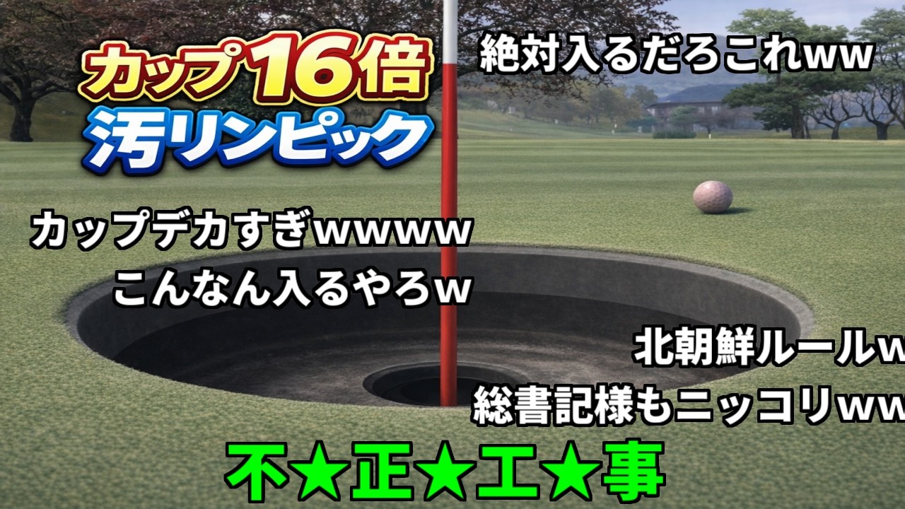 【コメ付き】北朝鮮でオリンピックが開催されたら（種目：ゴルフ）【みんなのゴルフ４】