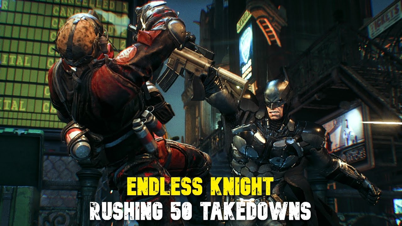 Batman: Arkham Knight - Endless Knight - 50 takedowns in 6:45 minutes - Eternal achievement speedrun