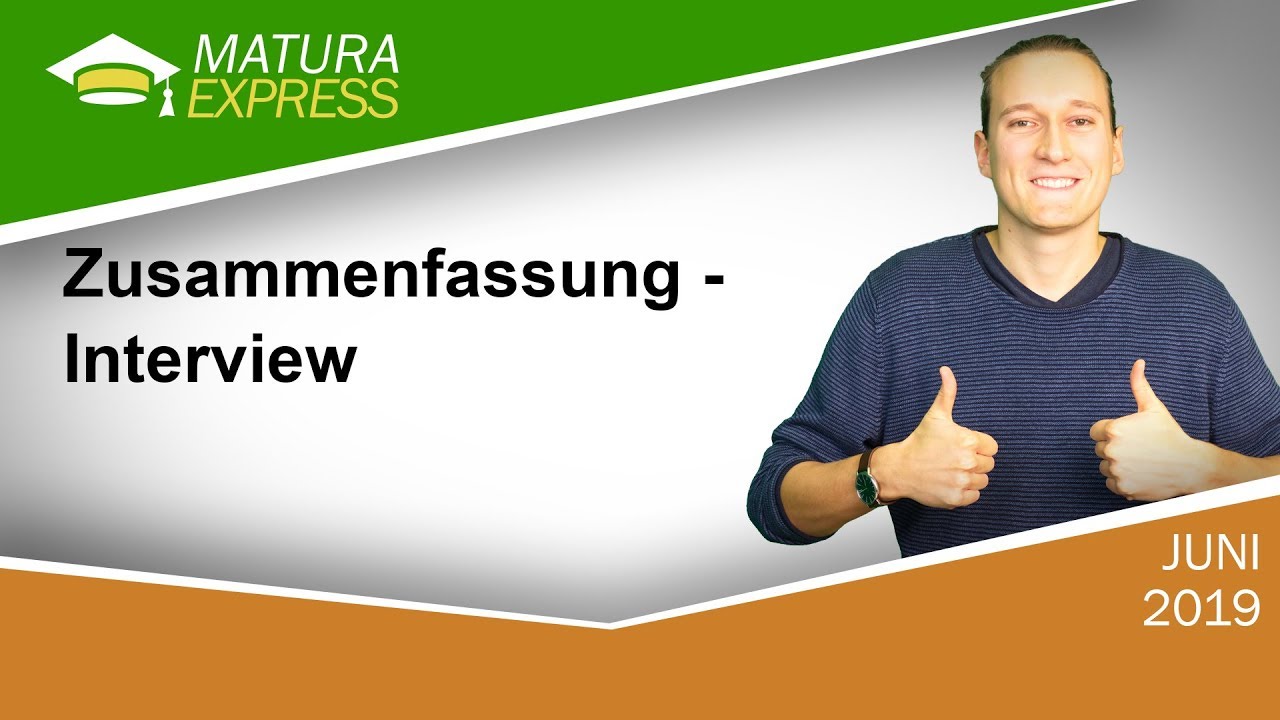 Zusammenfassung eines Interviews - Zentralmatura Deutsch Jänner 2020 #4