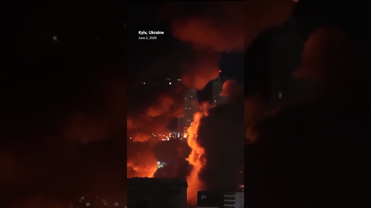 Blasts shake Kyiv in Russian attack causing fires across the city