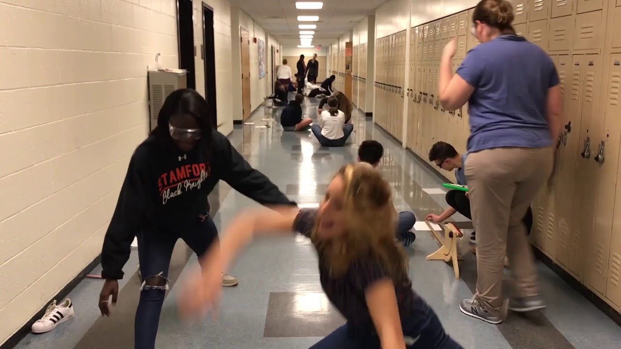 Students Doing Splits (Part Two)