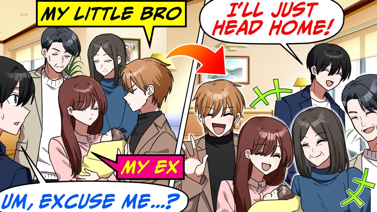 I Went to My Little Bro’s Baby Shower After He Stole My GF! But They Ignored Me…[RomCom Manga Dub]