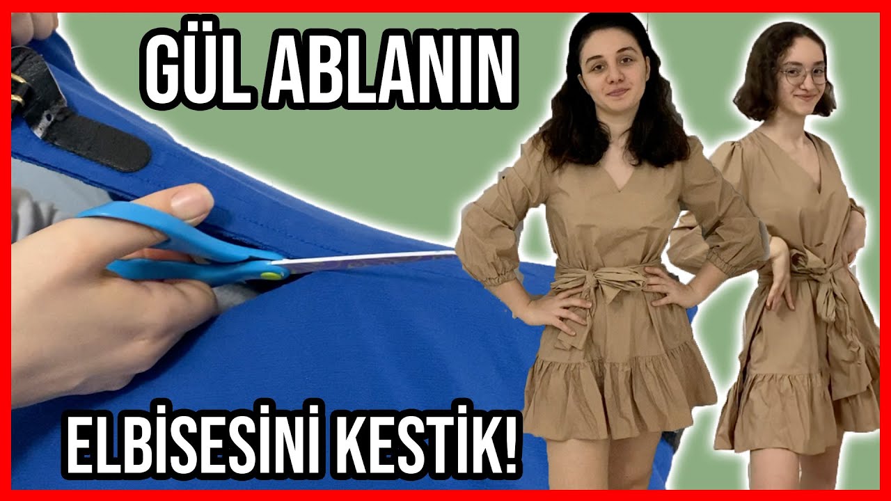 G&Uuml;L ABLANIN ELBİSELERİNİ KESTİK! **ANNEMDEN GİZLİ ELBİSESİNİ DENEDİM VE KESTİM**  Dobişko Tv
