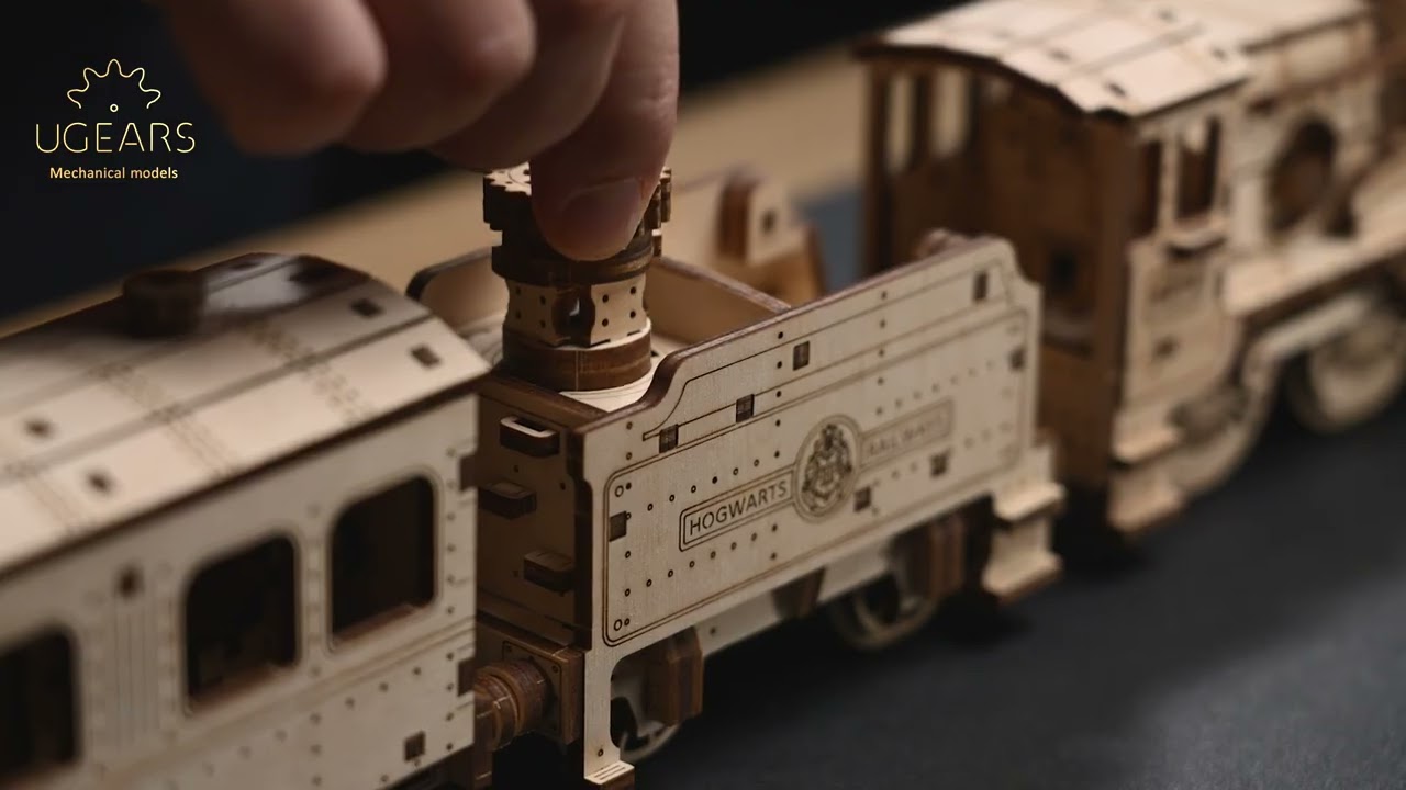 Harry Potter Hogwarts Express&trade; Mechanisches Holzpuzzle ⚡ 504 Teile von Ugears