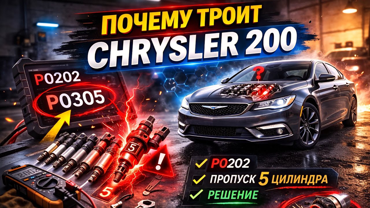 Почему троит Chrysler 200? Разбор ошибок Р0202 и Р0305
