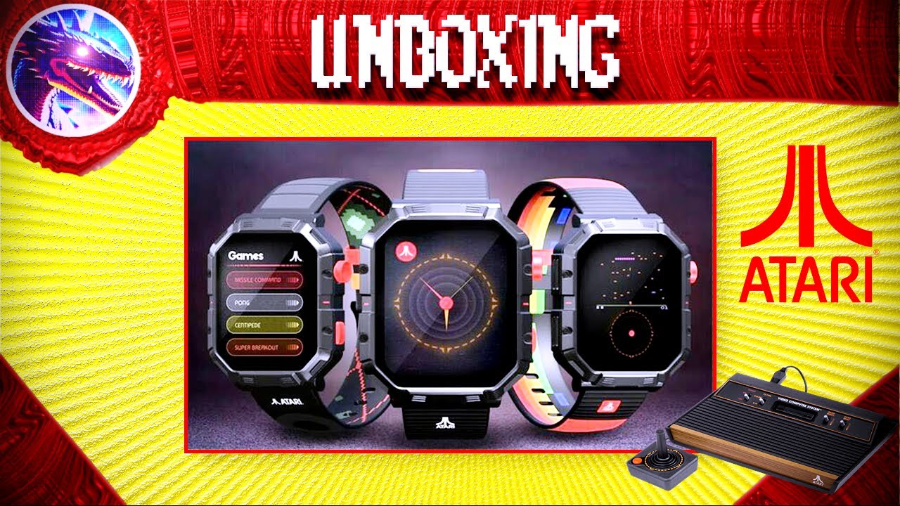 ATARI Retro Play Watch Unboxing And Quick Play!!! @atari