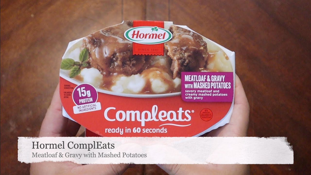 Cheap Backpacking & Prepping Food | Hormel ComplEats | Meatloaf & Gravy w/ Mashed Potatoes