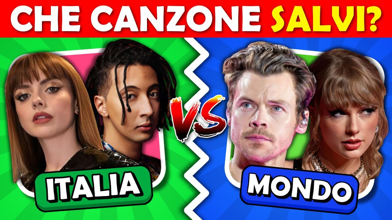 Salva una Canzone, Scarta l’Altra | ITALIA vs MONDO | Quiz Infinity
