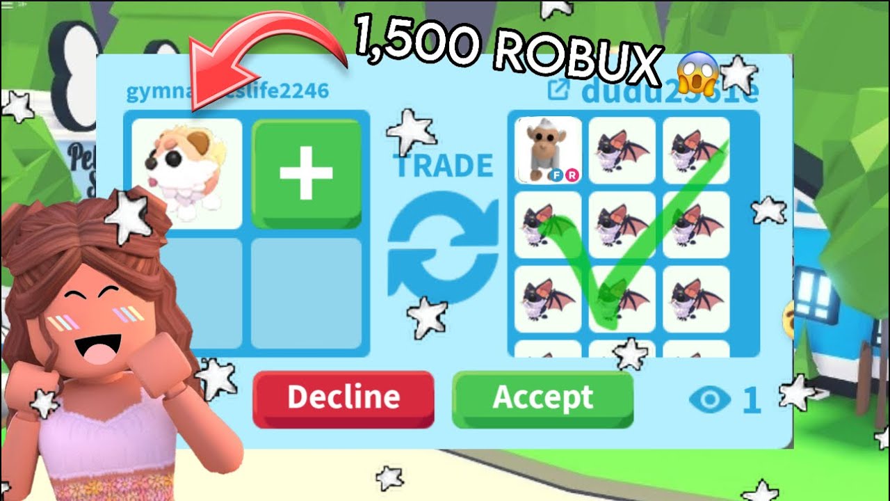 Trading the CRYPTID in adopt me! *WORTH 1,500 ROBUX?!