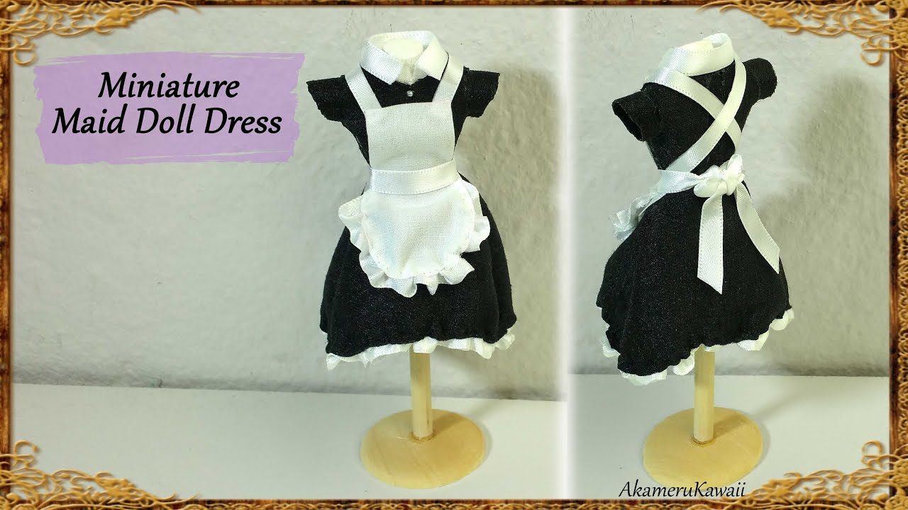 Miniature Maid Doll Dress / Uniform - Fabric Tutorial