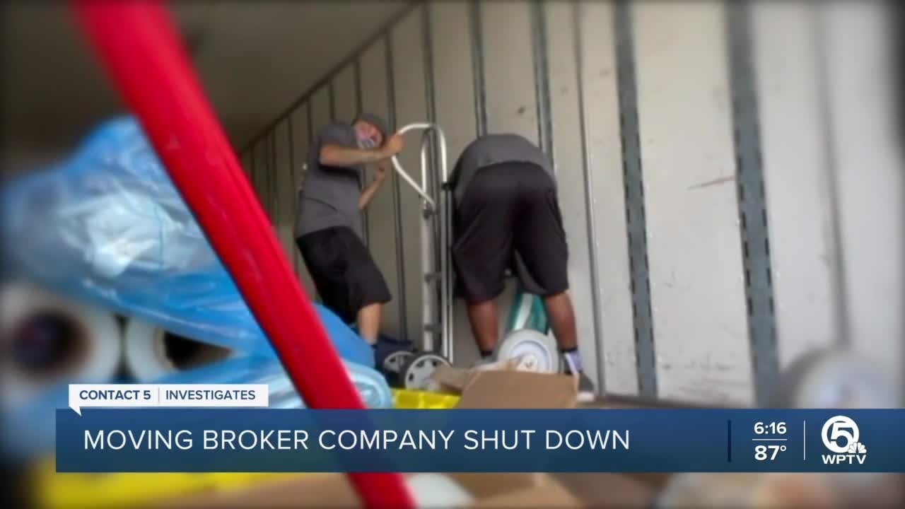 West Palm Beach moving broker shuts down after Contact 5 investigation