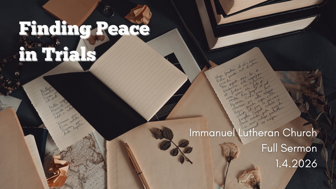 1.4.2026 | Finding Peace in Trials | Guest Speaker Ryan Sage