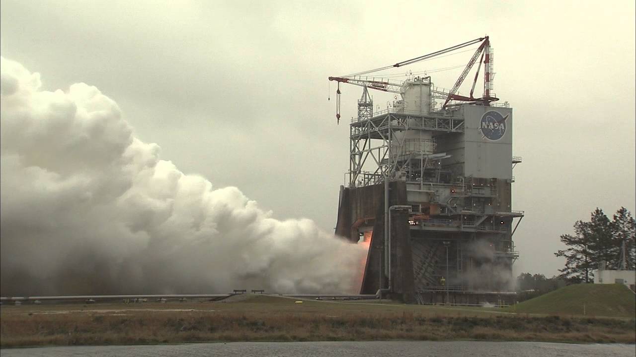First SLS Flight Engine Test