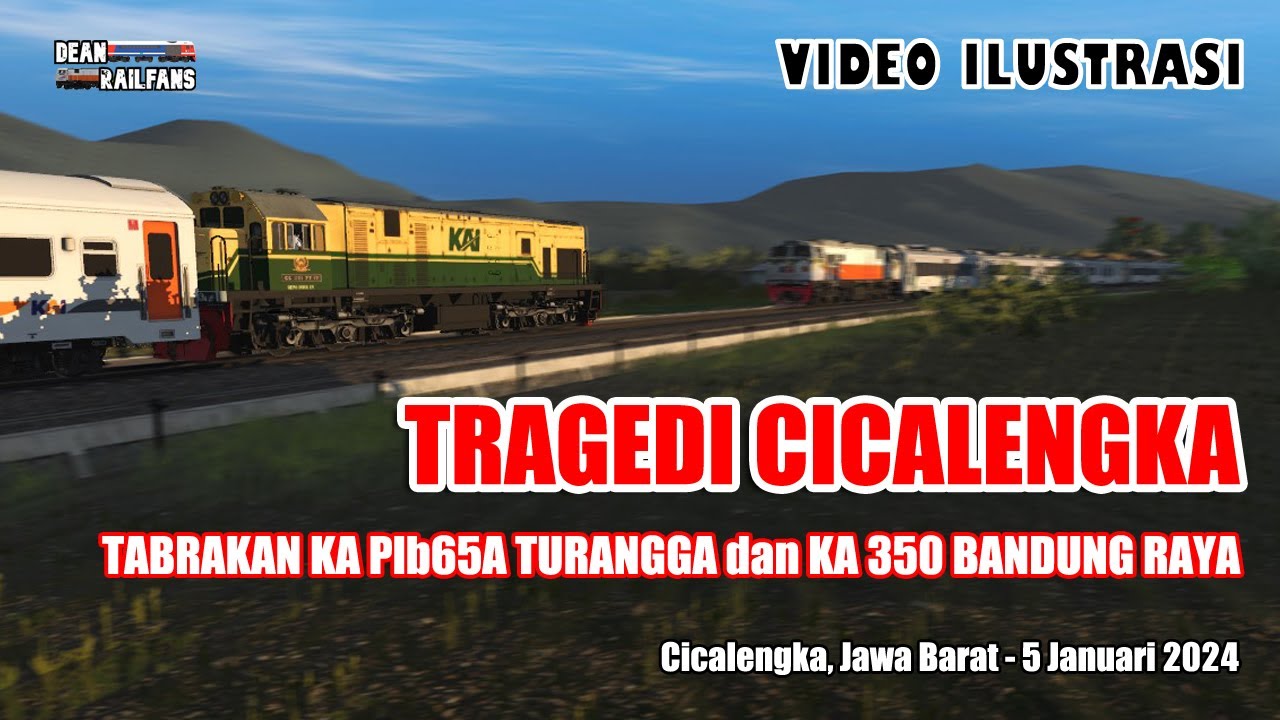 TABRAKAN ADU BANTENG KA TURANGGA dan KA BANDUNG RAYA di CICALENGKA ‼️  | Train Simulator