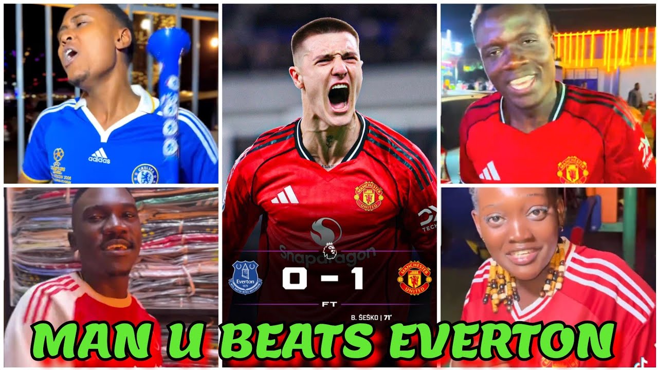GENZ HILARIOUS REACTION ON MAN UNITED 1-0 WIN VS EVERTON IN THE PREMIER