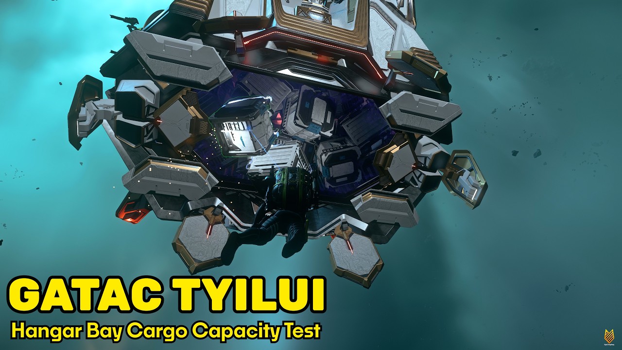 Gatac Tyilui: Hangar Bay Cargo Capacity Test | Star Citizen Science & Fun 4k