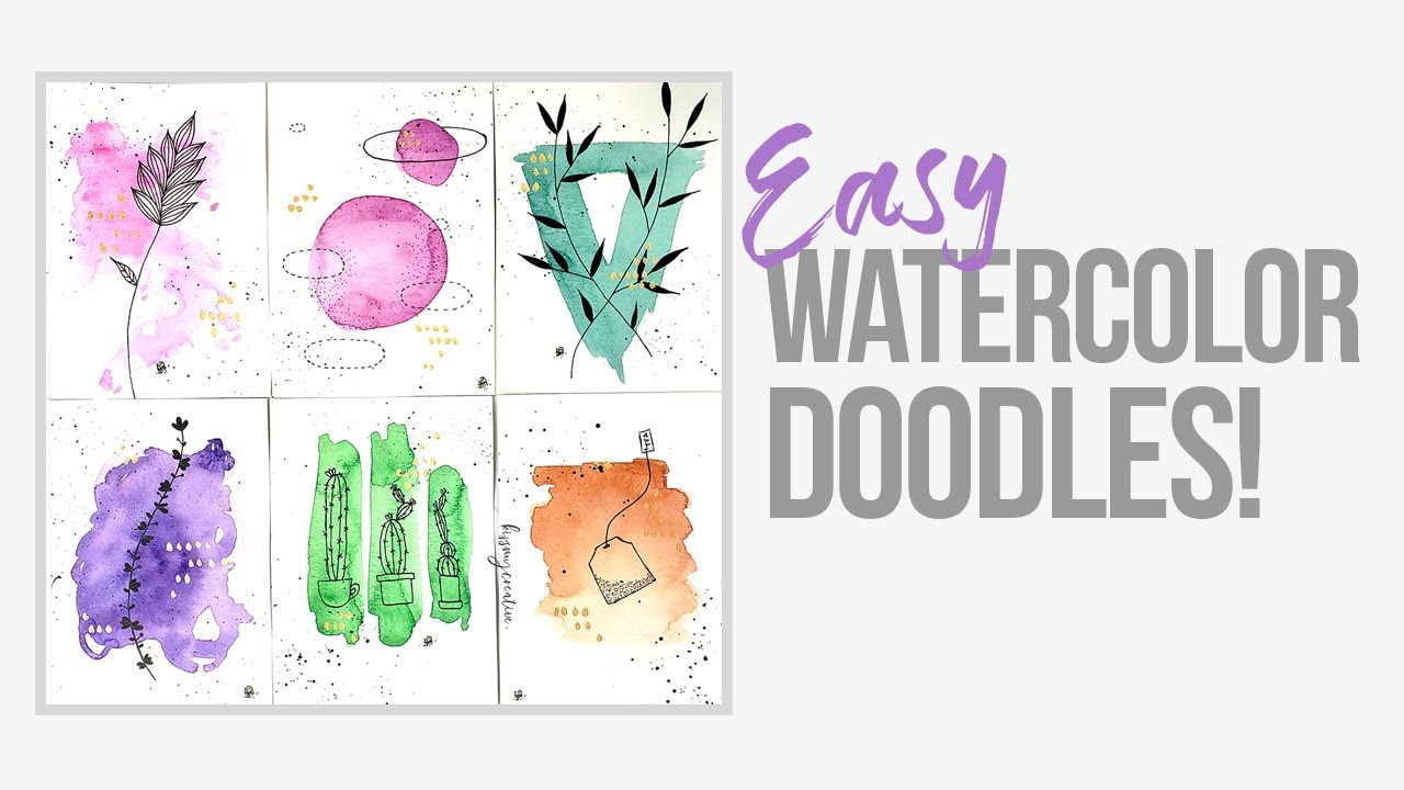 6 Easy Watercolor Doodles