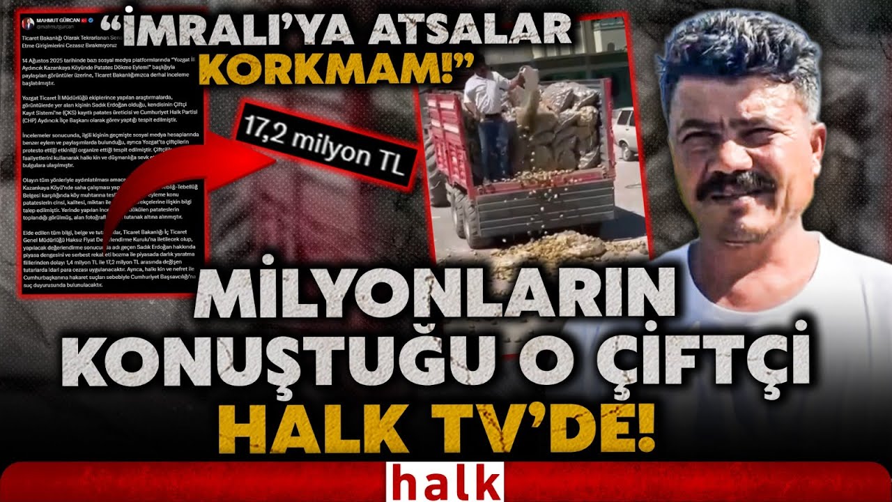 Bin TL'lik patatesi yere döken çiftçi 17 milyon ceza yedi: Ölmüş eşek kurttan korkmaz!