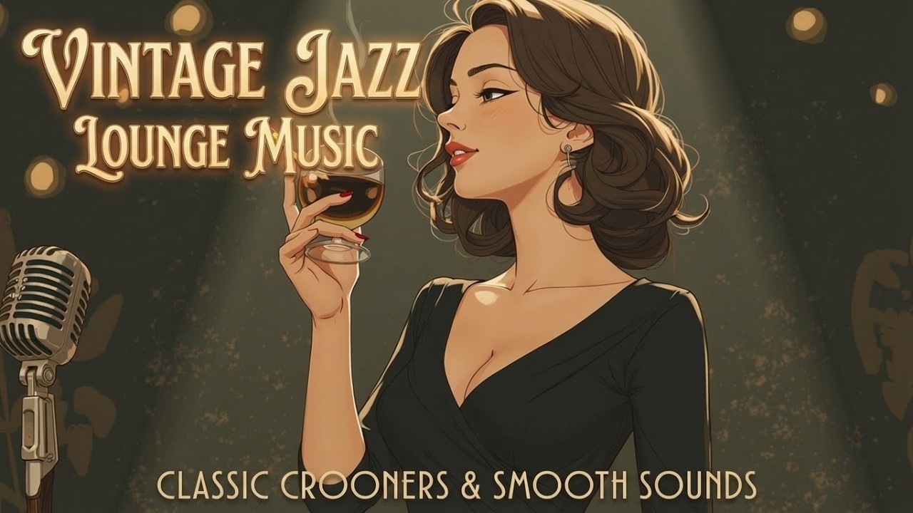 Vintage jazz lounge | Old school jazz music - 1950s jazz club atmosphere for relaxation