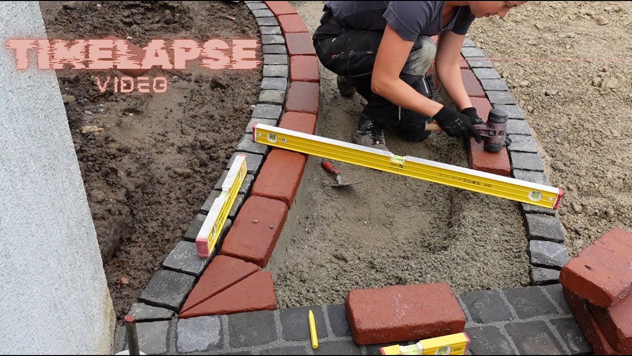 Gartenweg pflastern | mit Klinker | Zeitraffer