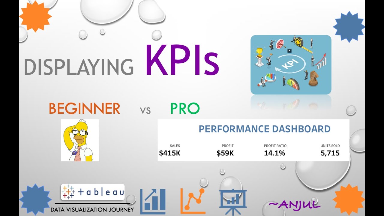 Tableau Learning - Create Single Sheet KPIs