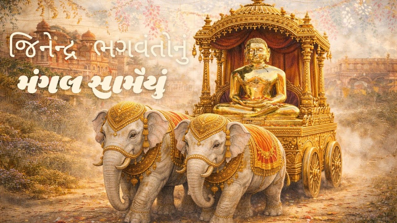 श्री महावीर धाम हीमतनगर गुजरात में बिराजमान होने वाले जिन बिम्ब मंगल आगमन भक्ति गीत (जैन भजन) 