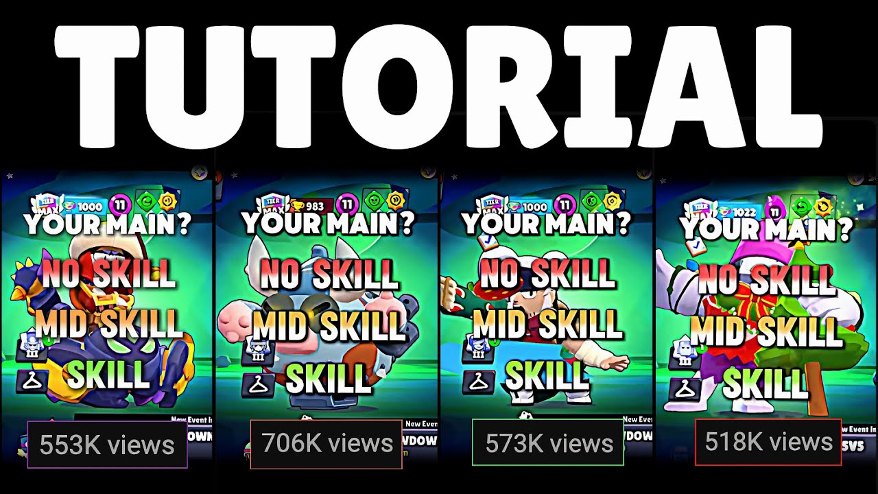 How to Edit VIRAL Brawl Stars Shorts: Skill, Mid Skill, No Skill Trend 🔥