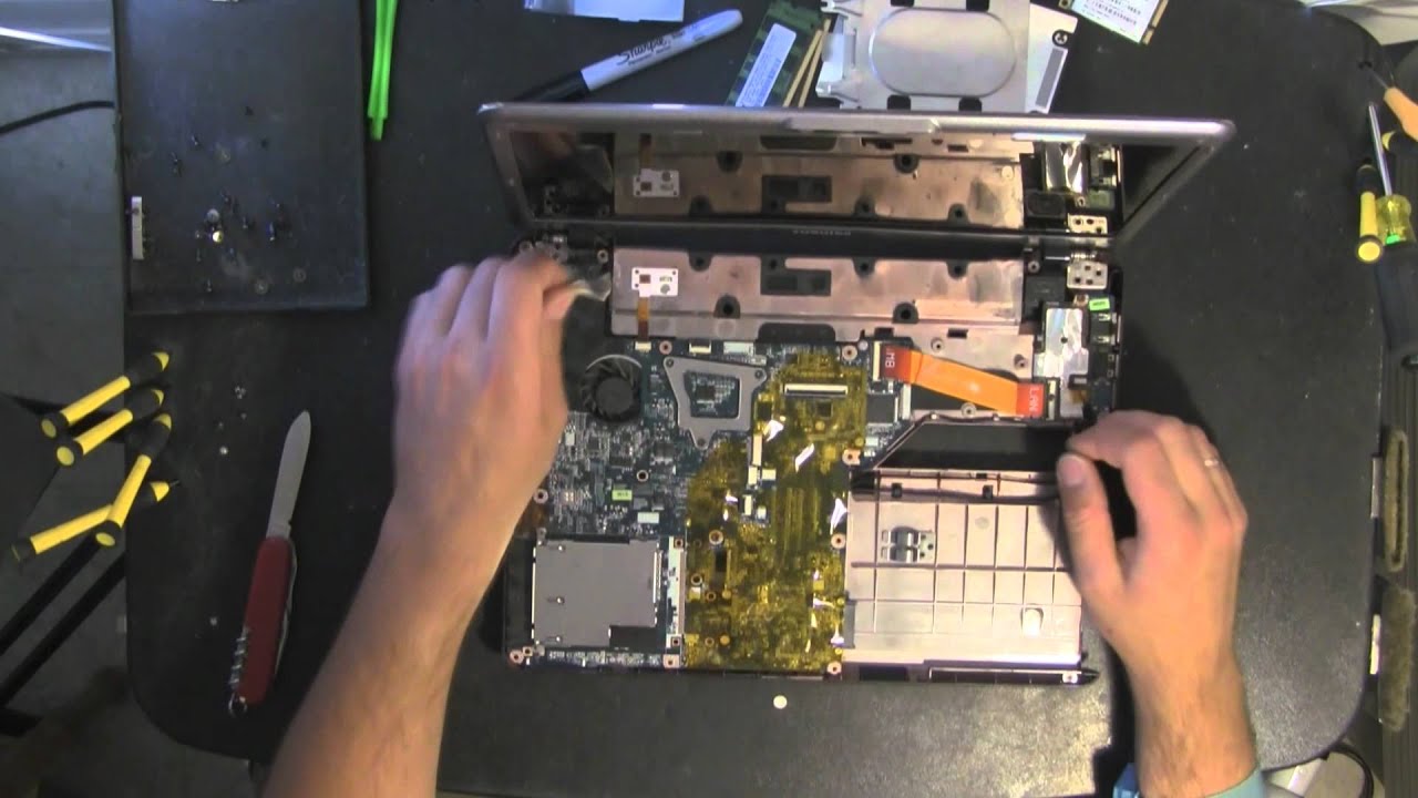 TOSHIBA U405 take apart video, disassemble, how to open disassembly