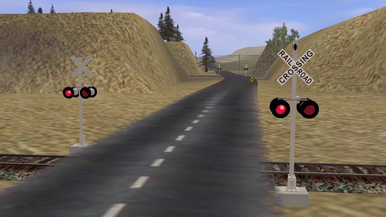 Railroad Crossing, City and Country USA, Trainz 2