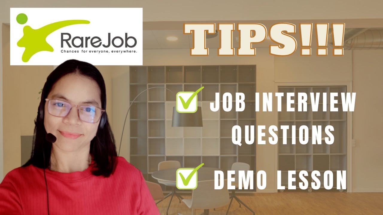 RAREJOB INTERVIEW QUESTIONS & DEMO LESSON (December 2020)