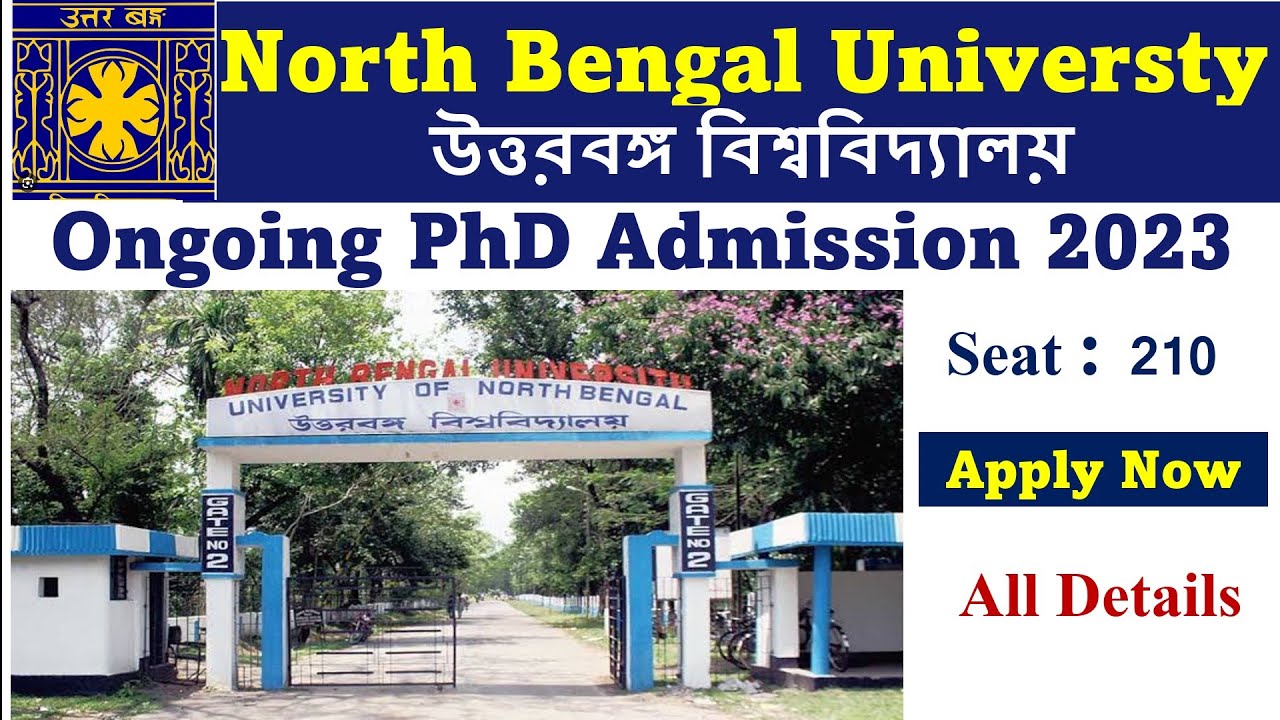 PhD Admission 2023 // North Bengali University // West Bengal
