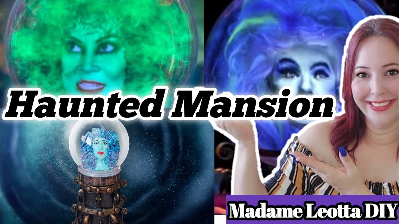 HOW TO MAKE A HAUNTED MANSION Madame Leota CRYSTAL BALL 🔮 For Halloween