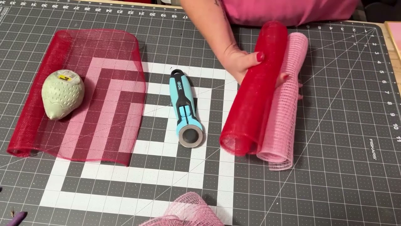 Love is Key Deco Mesh Wreath Tutorial