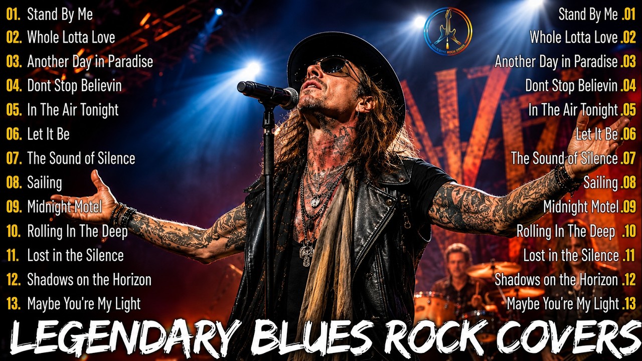 Best Legendary Blues Rock 2026 🔥 Don&rsquo;t Cry, Stand By Me, Don&rsquo;t Stop Believin&rsquo; | Midnight Rock Drive