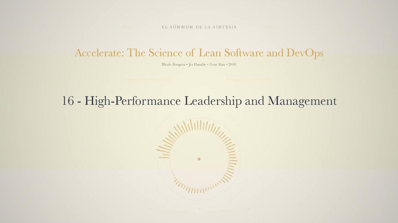 16 - High Performance Leadership and Management