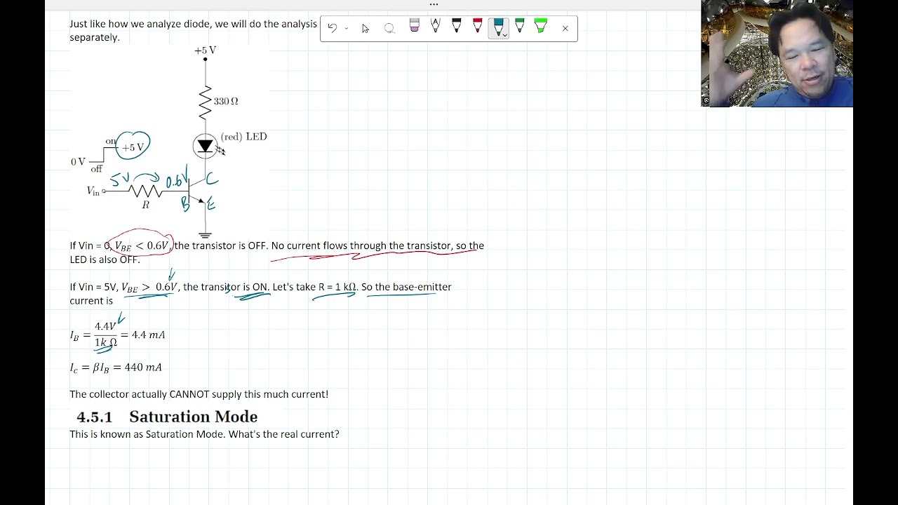 Analog and Digital Electronics: Transistor Lecture4B Steck 4.5-4.6, 4.8