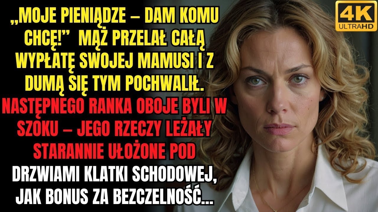 Daje pensję mamie, ona zostawia mu walizki pod drzwiami  Sprawiedliwe, prawda