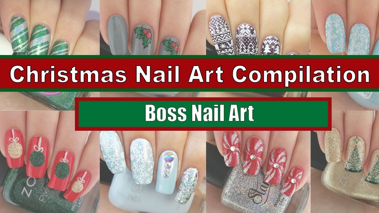 CHRISTMAS NAIL ART COMPILATION | Boss Nail Art