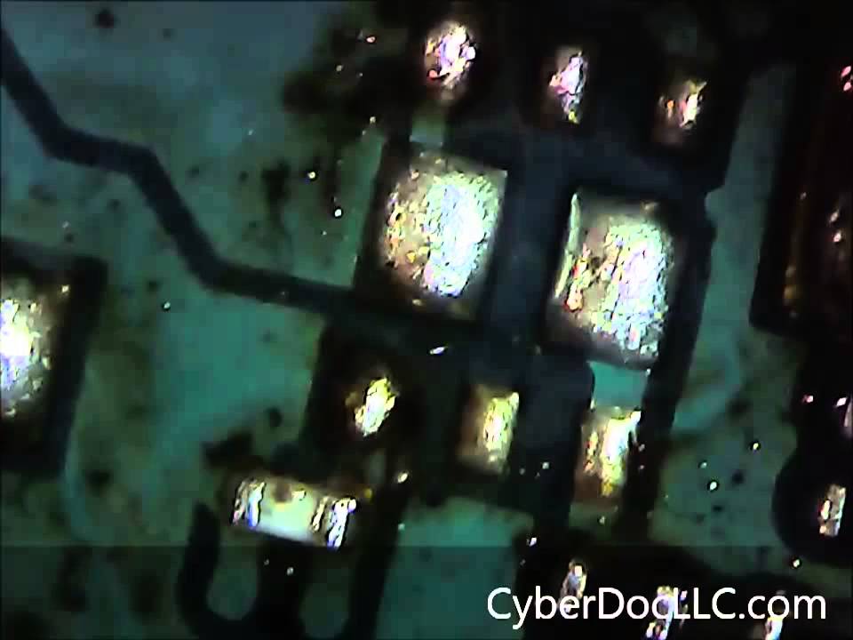 6r8 coil and 109 Backlight IC replacement iPhone 3gs backlight Repair tutorial by CyberDocLLC part 2