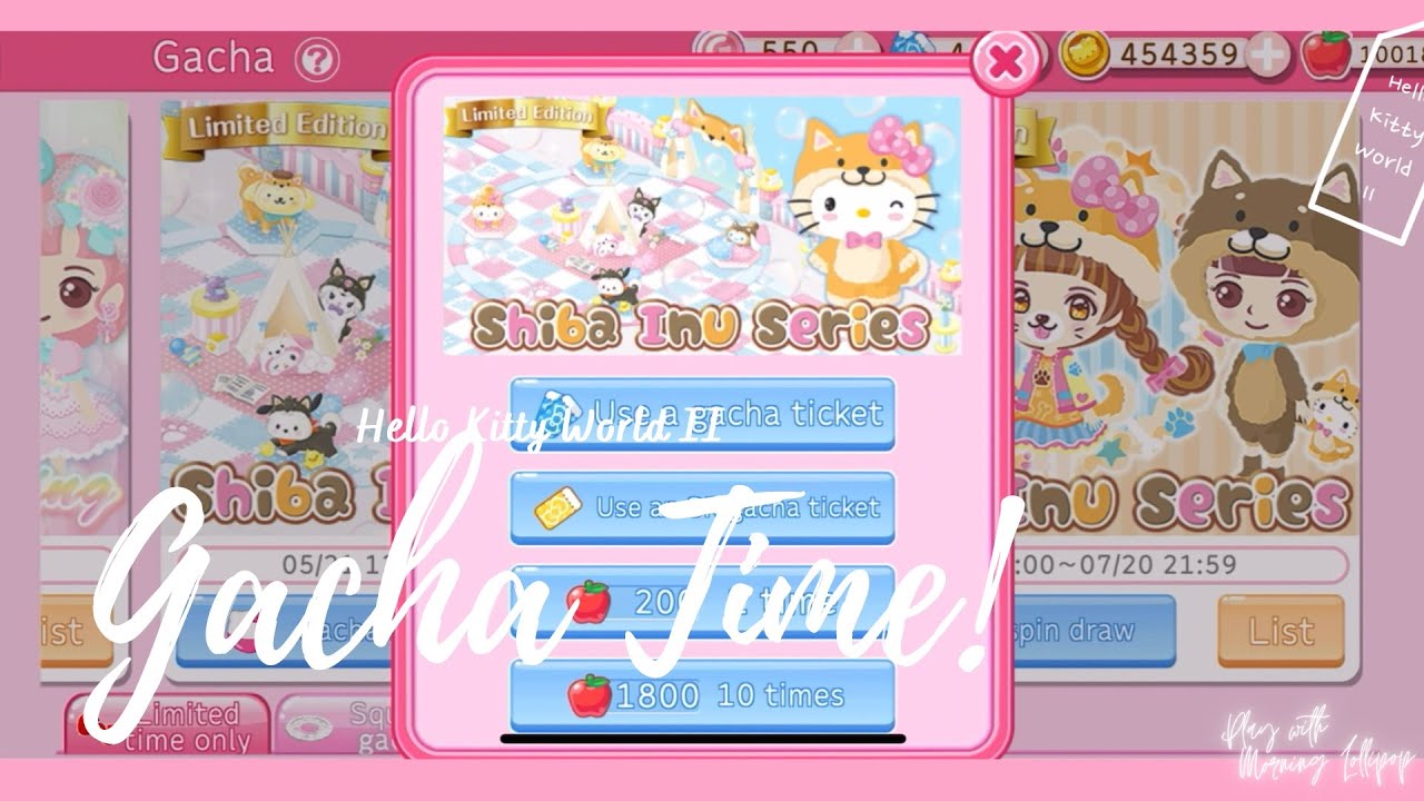 Gacha in Hello Kitty World II | Shiba Inu Series | Play with Morning Lollipop