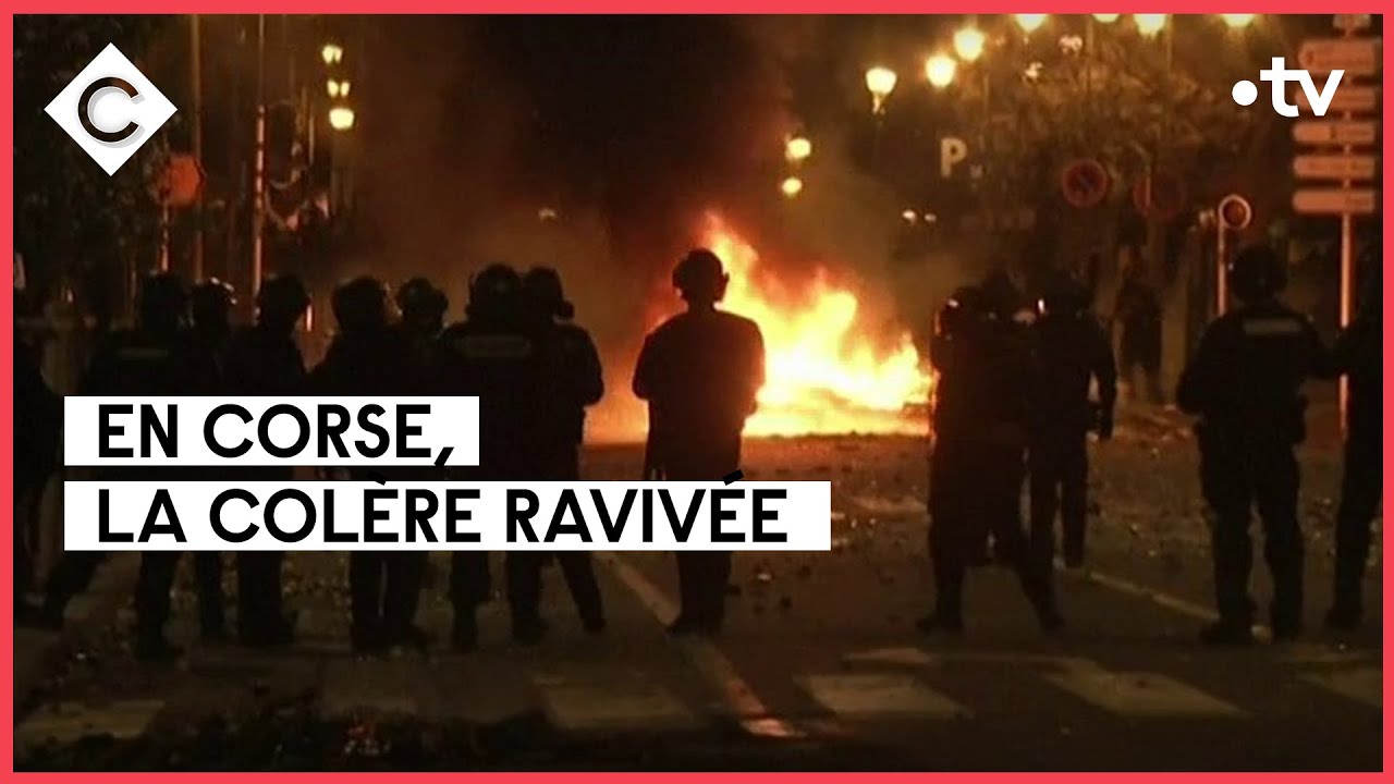 Pourquoi la Corse s’embrase pour Yvan Colonna ? Avec Ariane Chemin - C à vous - 10/03/2022