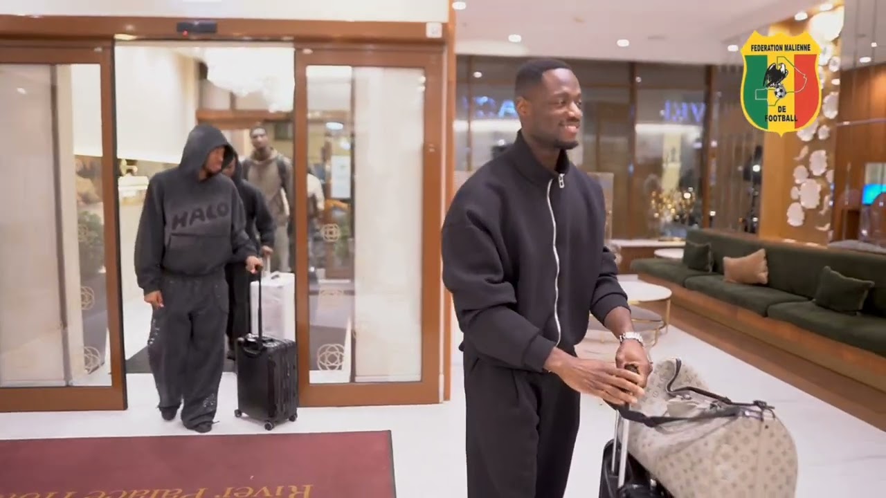 Russie vs Mali : arriv&eacute;e des joueurs maliens &agrave; l&rsquo;h&ocirc;tel &agrave; Saint Petersbourg