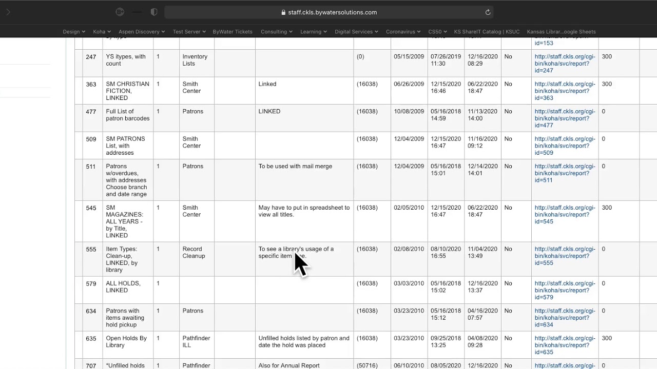 Running a Koha Report (Basic) | Five Minute Fridays