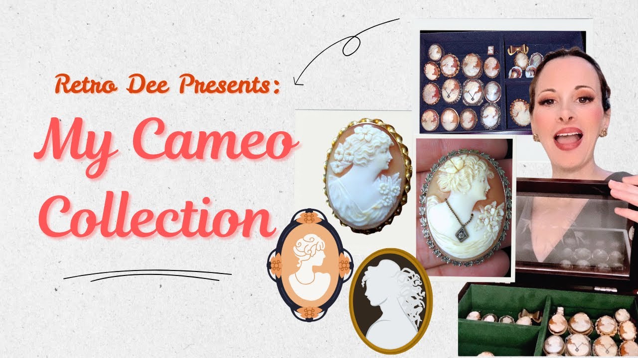My Vintage Cameo Brooch and Jewelry Collection #vintagejewelry