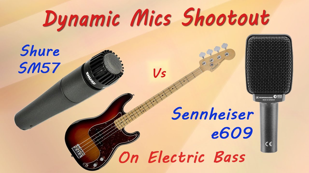 Shure SM57 vs Sennheiser e609 - Dynamic Mics Shootout on Bass - Want 2 Check