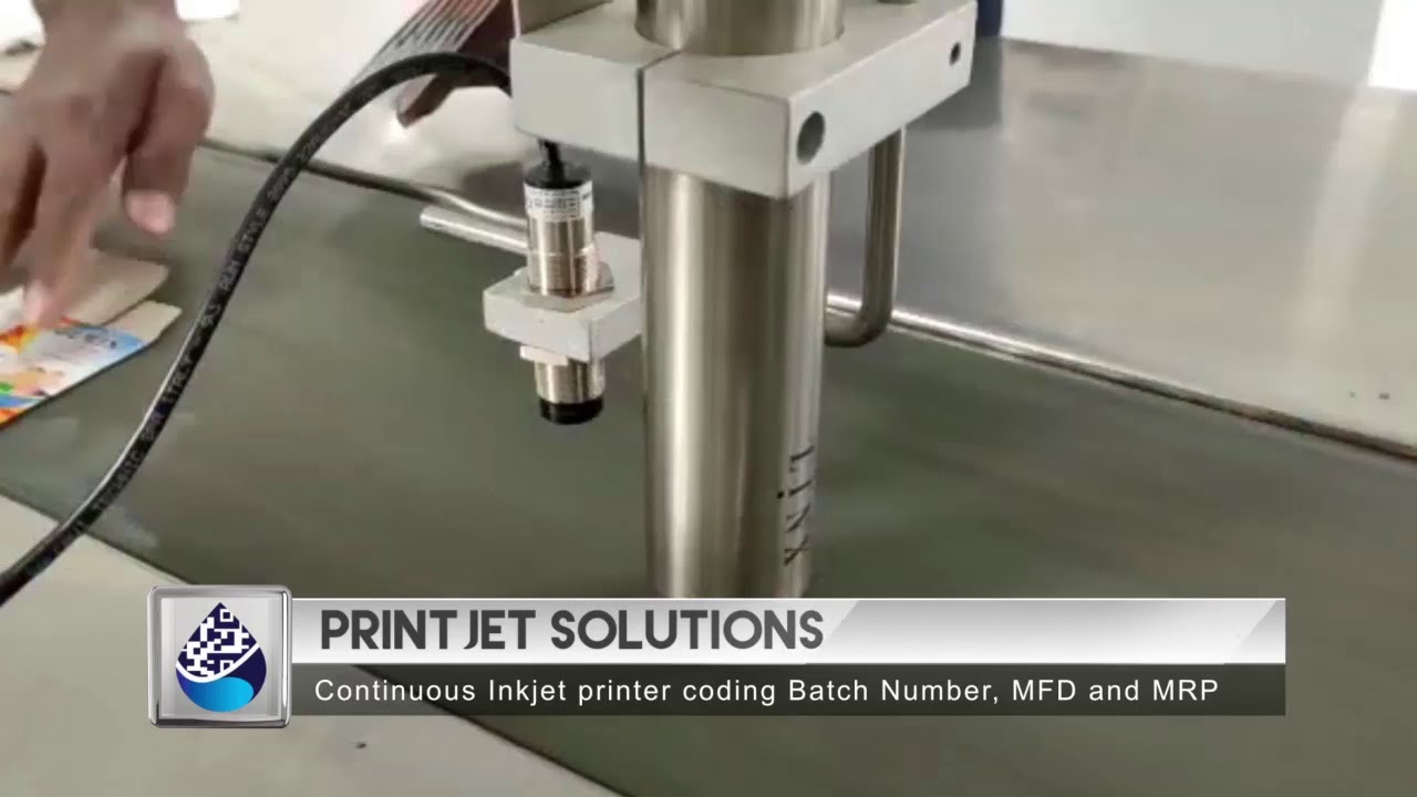 LINX Continuous Inkjet Printer coding on Mono Carton Boxes